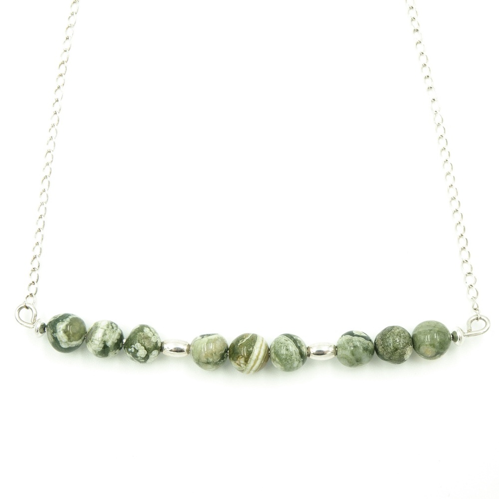 Handmade Sterling Silver Rainforest Necklace